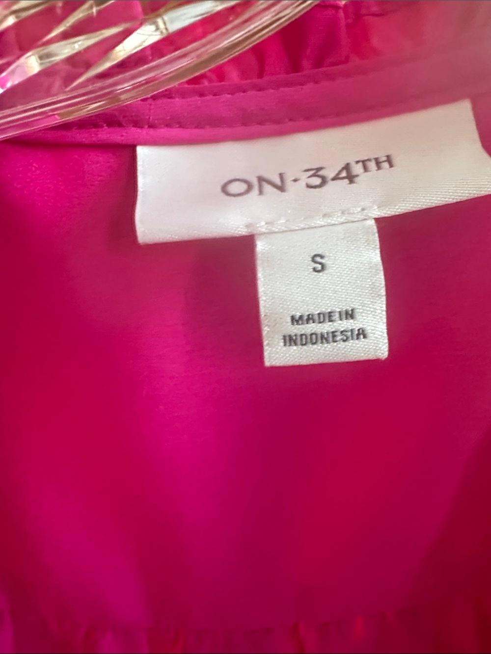 ON-34TH Fuchsia Satin Camisole